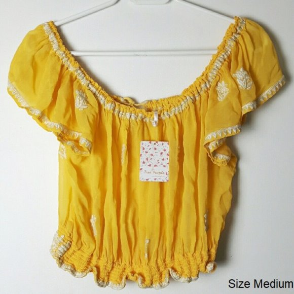 Free People Sunshine Paisley Park Peasant top - Picture 10 of 10